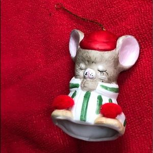 Jasco Ornament praying Mouse vintage